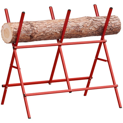 Foldable Heavy Duty Adjustable Metal Sawhorse