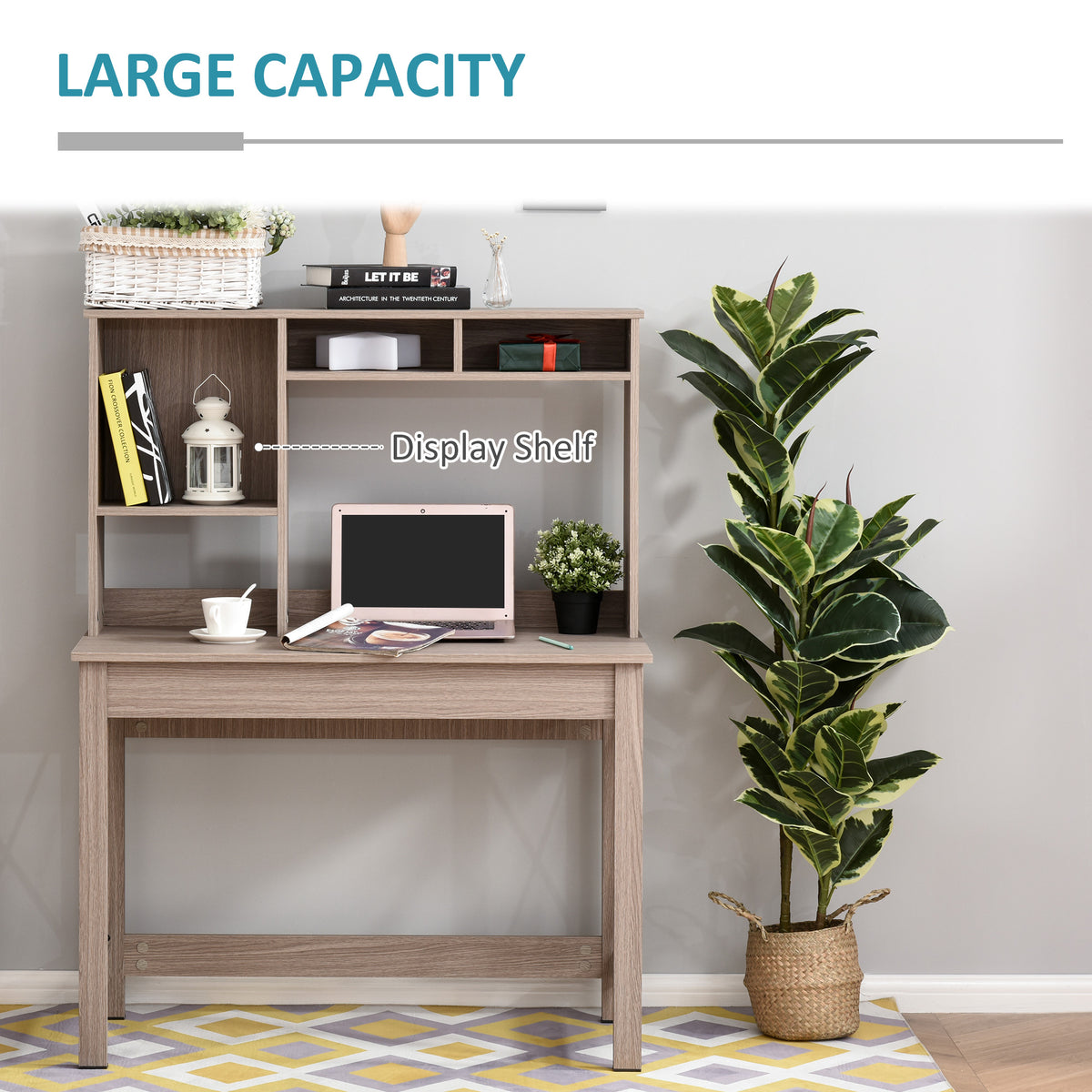 Computer Desk with Storage Hutch