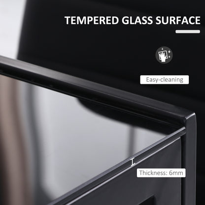 Tempered glass dining table