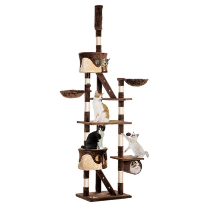 Árbol para gatos multinivel ajustable 240-260 cm