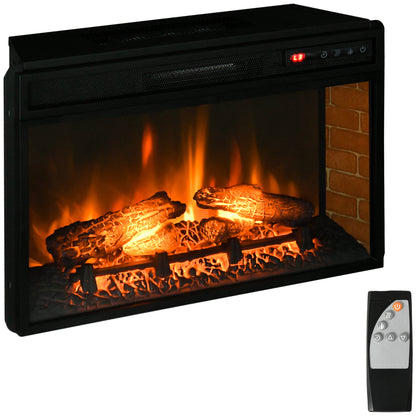 27" Recessed Electric Fireplace Insert with Realistic Flames