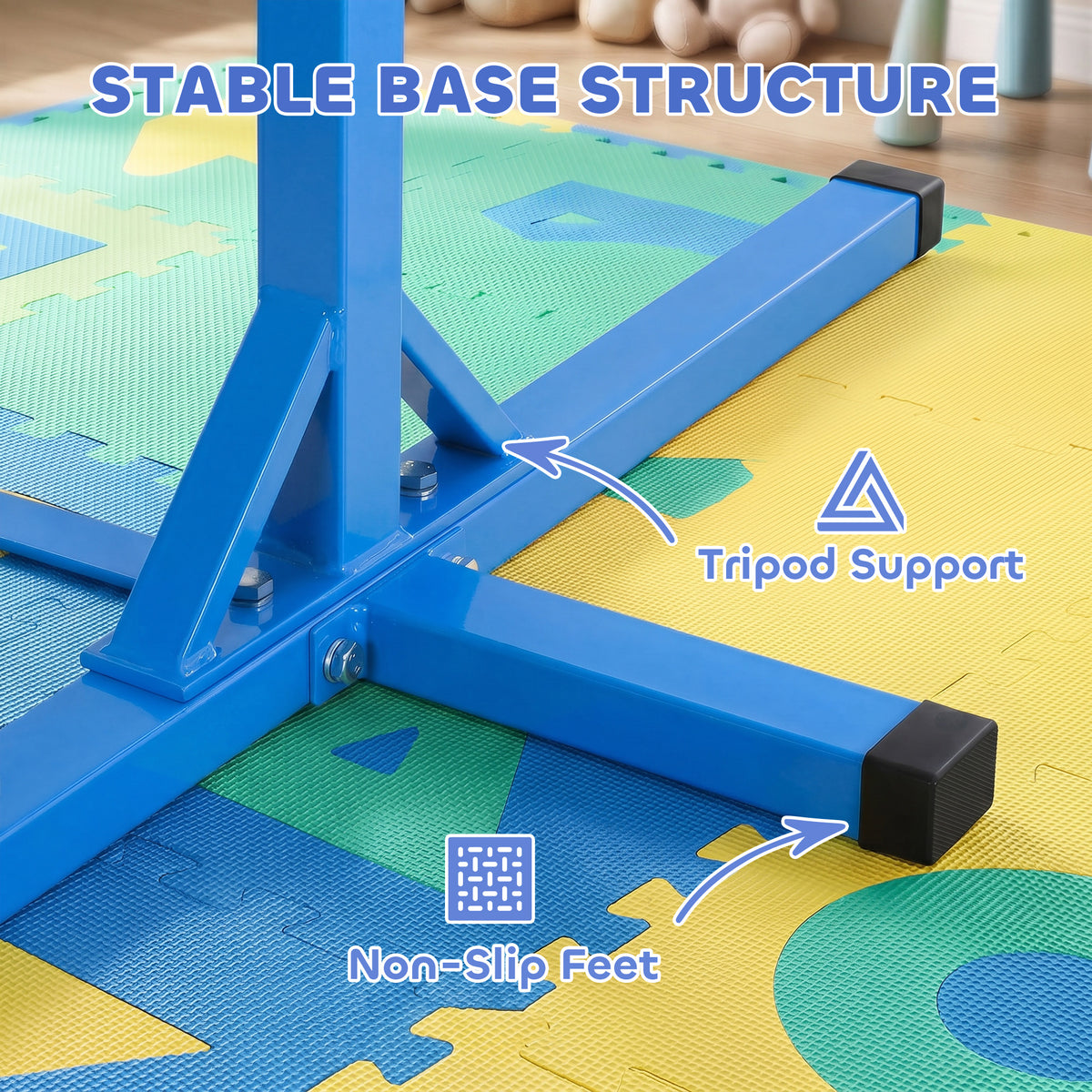 Barra de gimnasia profesional ajustable para niños