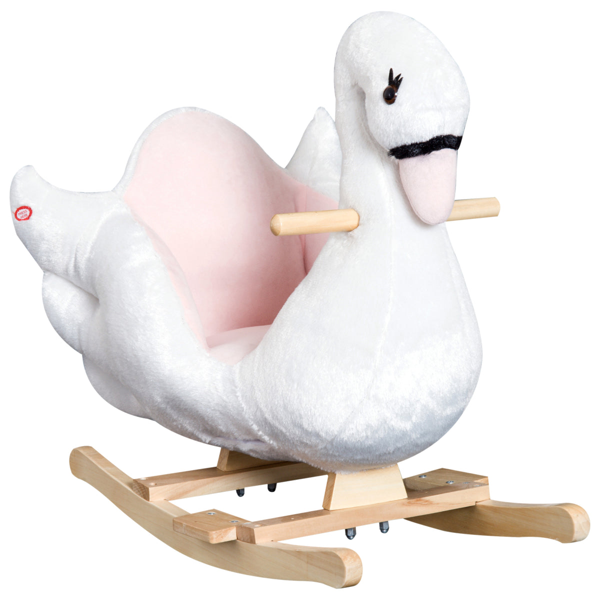 Caballo mecedor sonoro de cisne para bebé