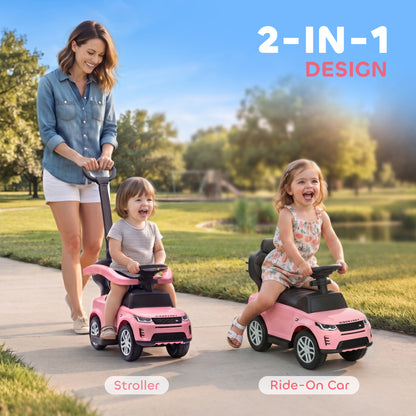 2-in-1 Ride-On Push Car