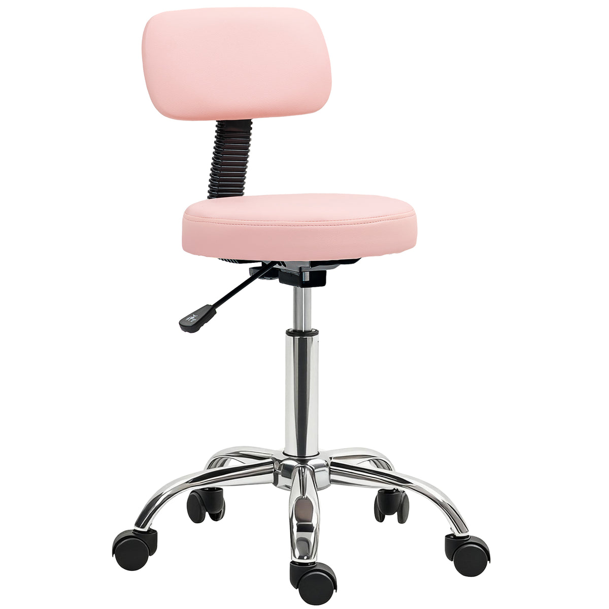Taburete giratorio ajustable con respaldo
