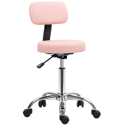 Taburete giratorio ajustable con respaldo
