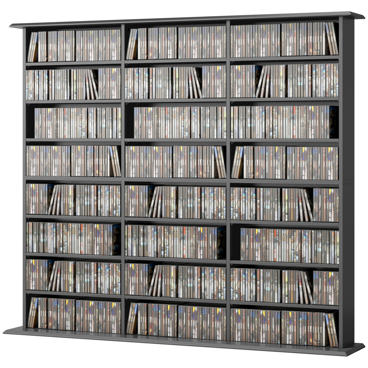 Mueble de almacenamiento multimedia de 8 niveles — 1032 CD