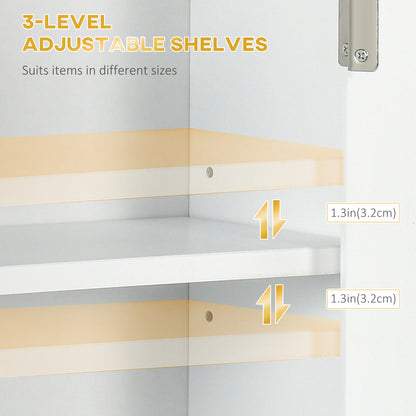 Bathroom Wall Cabinet with Adjustable Shelves