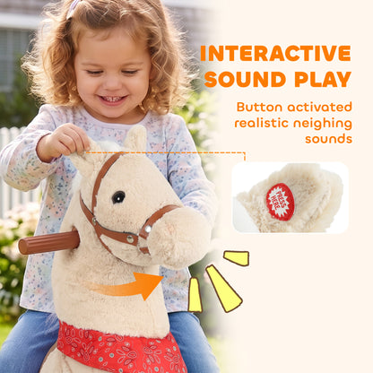 Caballo mecedor interactivo para niños con sonidos