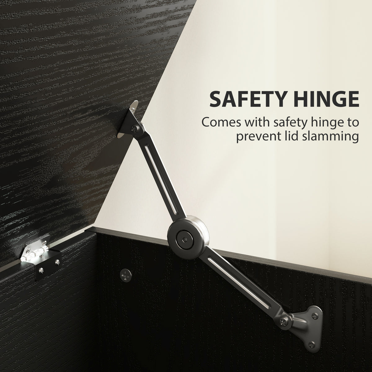80 cm Storage Chest with Safety Hinges