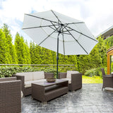 3-Tier Patio Umbrella with Crank and Tilt 9 ft