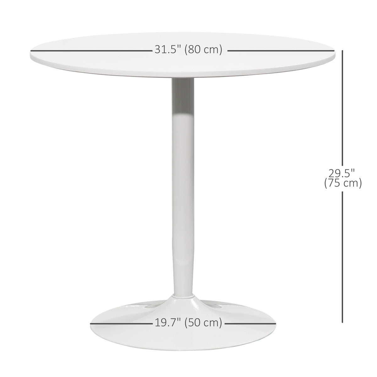 Mesa de cocina redonda para 2 personas