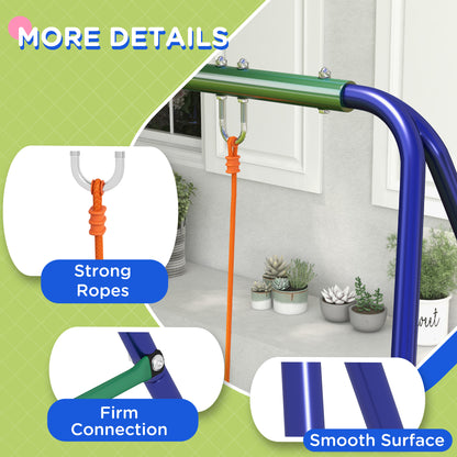 Kids outdoor swing set