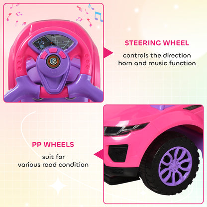 3-in-1 Toddler Push Ride-On Car