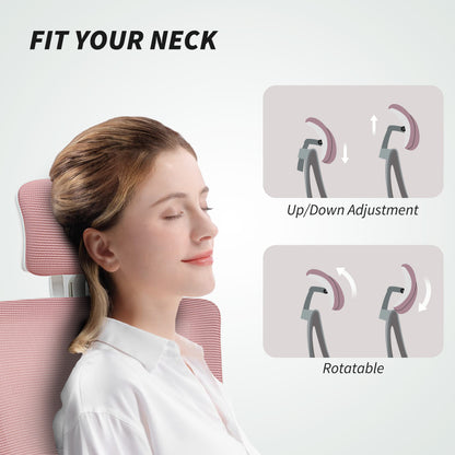 Ergonomic office chair with adjustable lumbar support