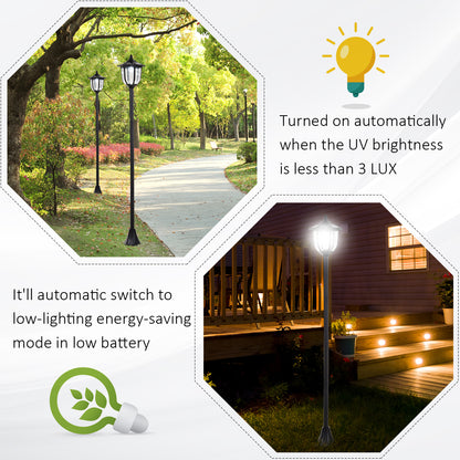 Solar Torch Lights Outdoor 6 LED Water-Resistant