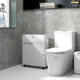 Mueble de almacenamiento estrecho con ruedas para baño