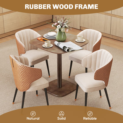 Modern wooden dining table