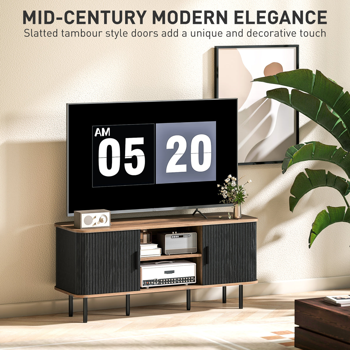 TV Stand with Storage for TVs up to 55 Inches