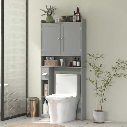 Modern over-the-toilet storage shelf