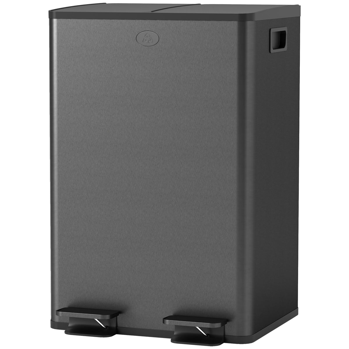 Dual Garbage Bin with Foot Pedal 2 x 28 Litre