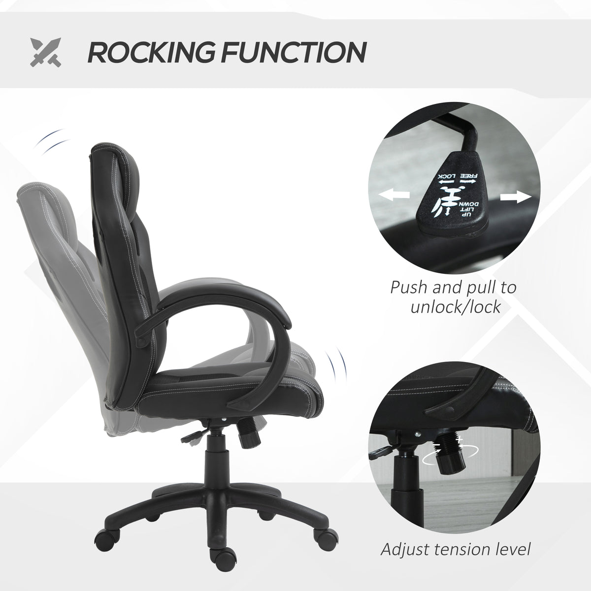 Ergonomic Gaming Chair Adjustable Height