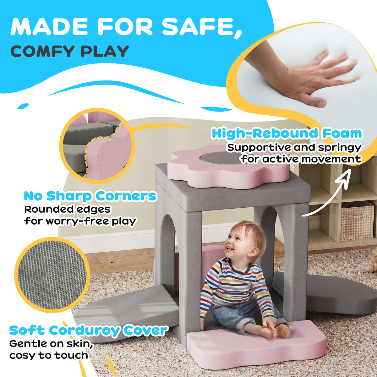 Climbing Blocks and Ball Pit — Set of 12