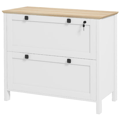 File Cabinet 2 Drawer Lockable with Adjustable Bar
