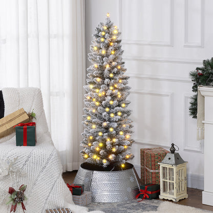 Artificial prelit pencil Christmas tree
