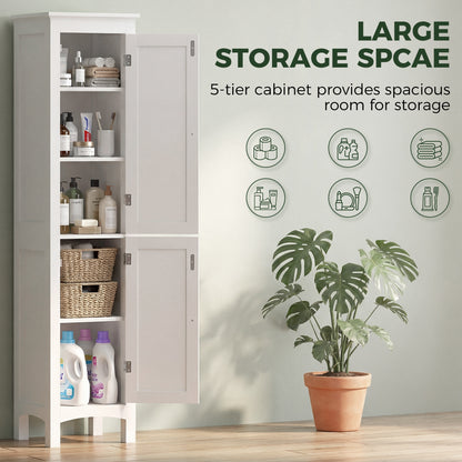 Tall Bathroom Cabinet Freestanding Storage Adjustable
