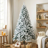 Snow flocked artificial Christmas tree 183 cm