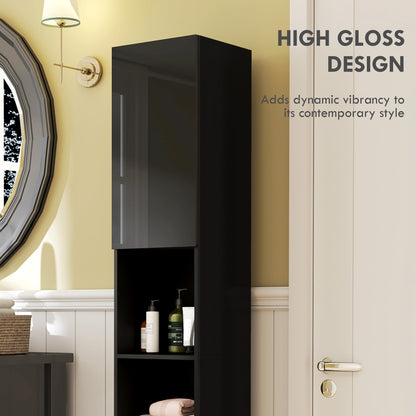 Tall narrow bathroom storage cabinet