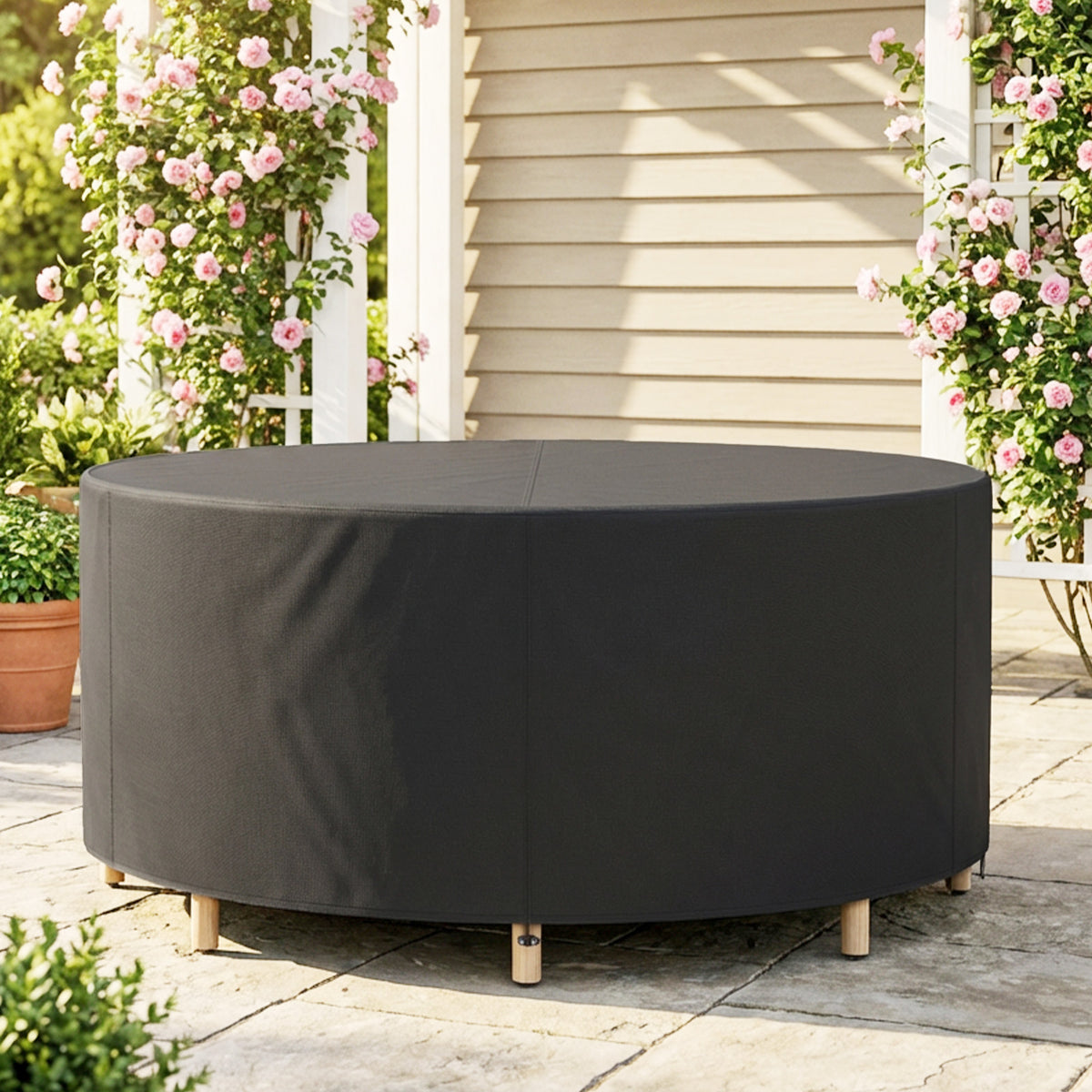 Heavy Duty Round Patio Furniture Cover Waterproof