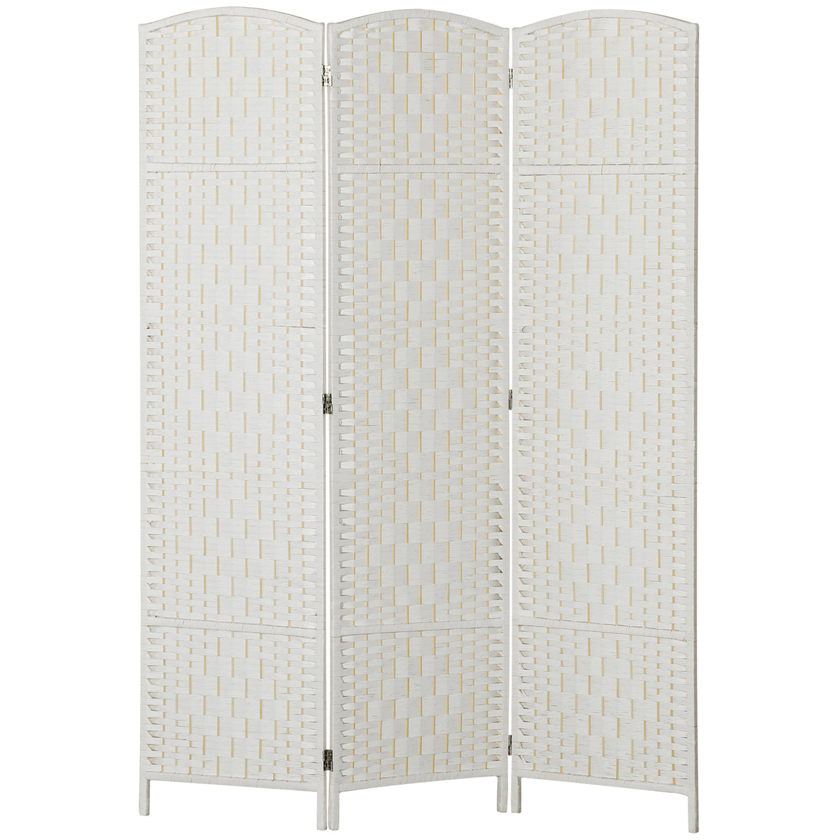 180 cm Folding Room Divider 3-Panel Wooden