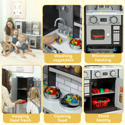 Kids play kitchen with accessories and sounds