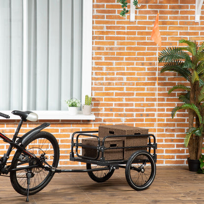 Cargo Bike Trailer with Suspension and Triple Safety