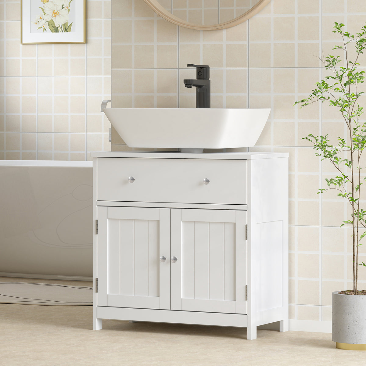 Freestanding Bathroom Vanity Cabinet with Drawer