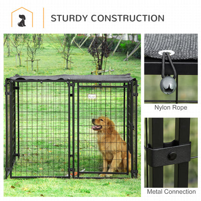 Outdoor dog kennel lockable playpen
