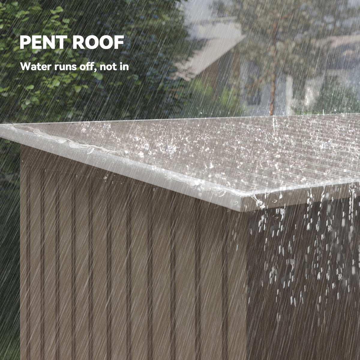 Galvanized Steel Garden Storage Shed with Foundation Kit