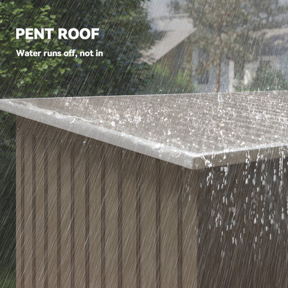 Galvanized Steel Garden Storage Shed with Foundation Kit