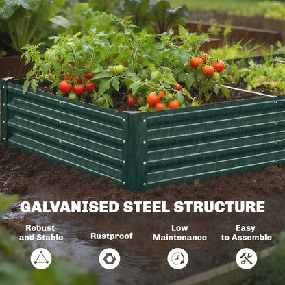Galvanized Raised Garden Bed 365 x 120 x 30 cm