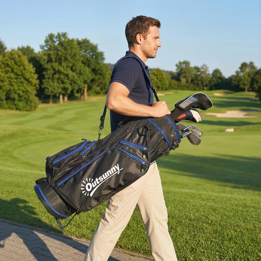 Bolsa de golf ultraligera con 6 compartimentos y bolsillo isotérmico