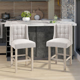 Tufted Counter Bar Stools Set of 2