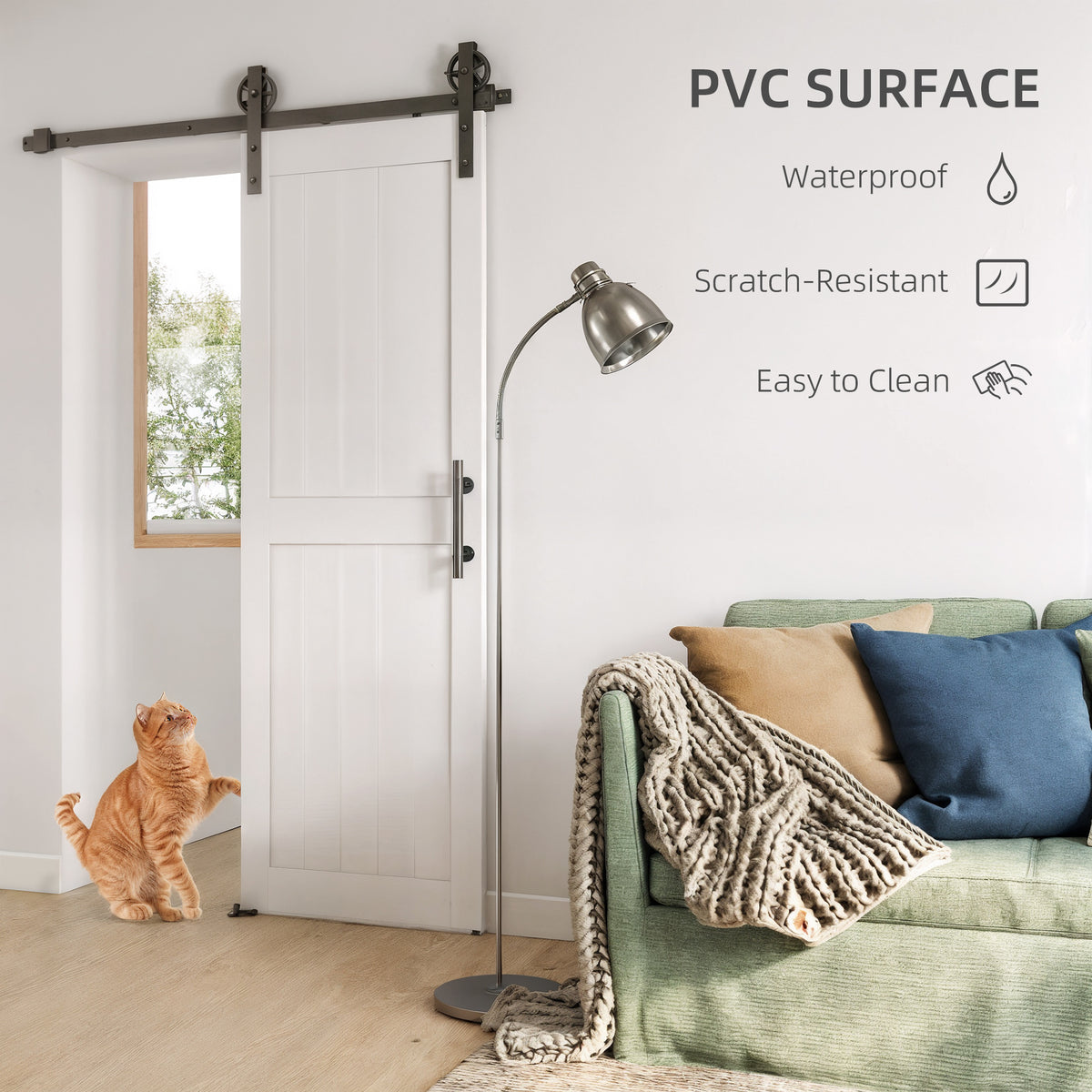 Waterproof sliding barn door