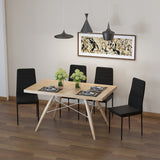 Modern PU Leather Dining Chairs — Set of 4