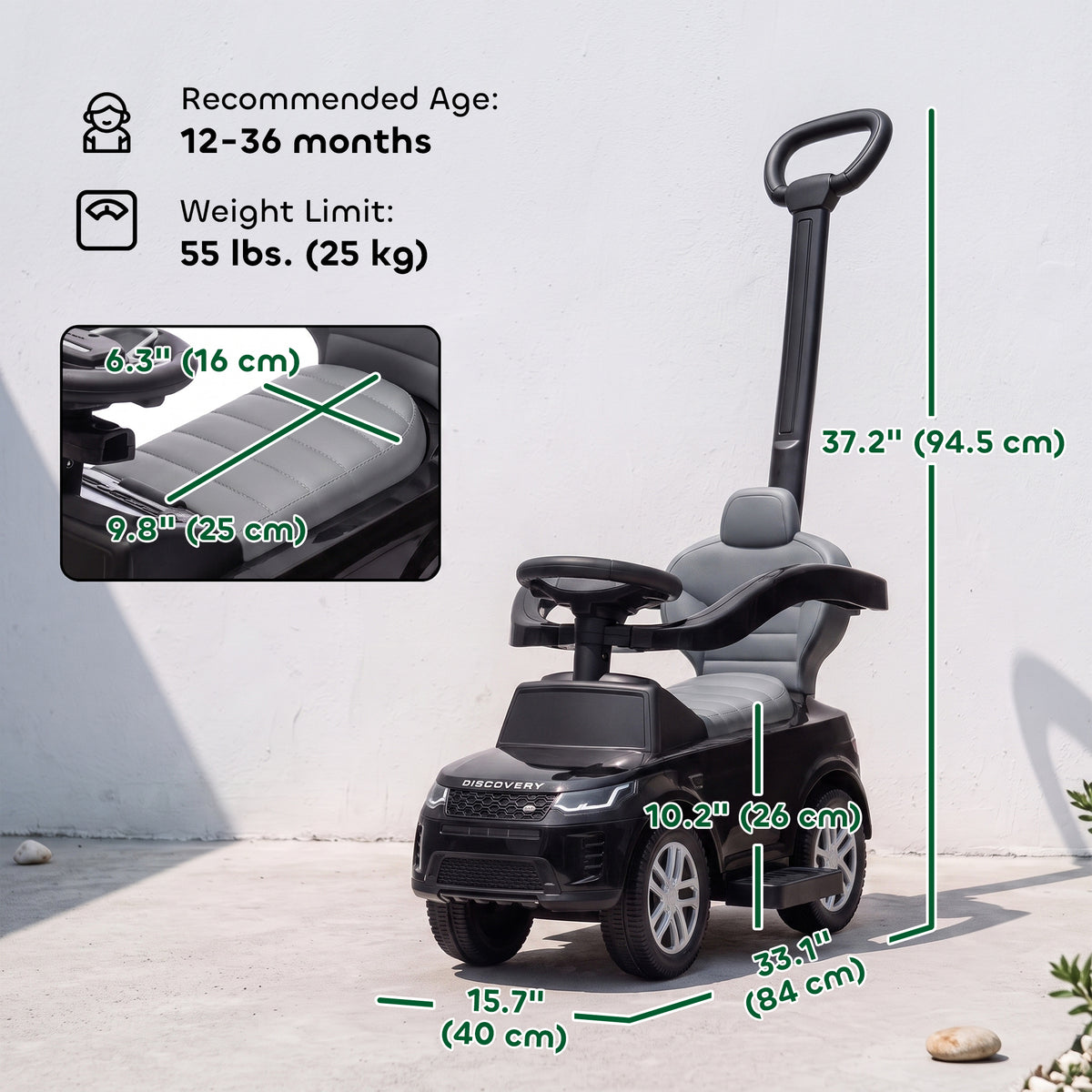 2-in-1 Ride-On Push Car