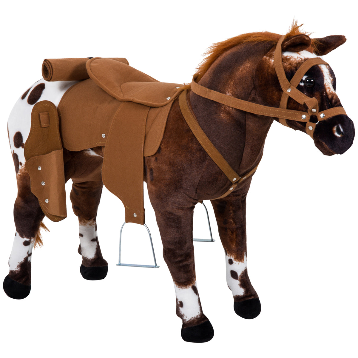 Caballo de peluche de pie para niños