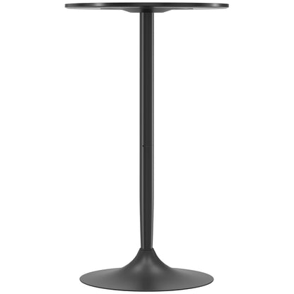 Modern Round High Top Bar Table — Bistro for 2