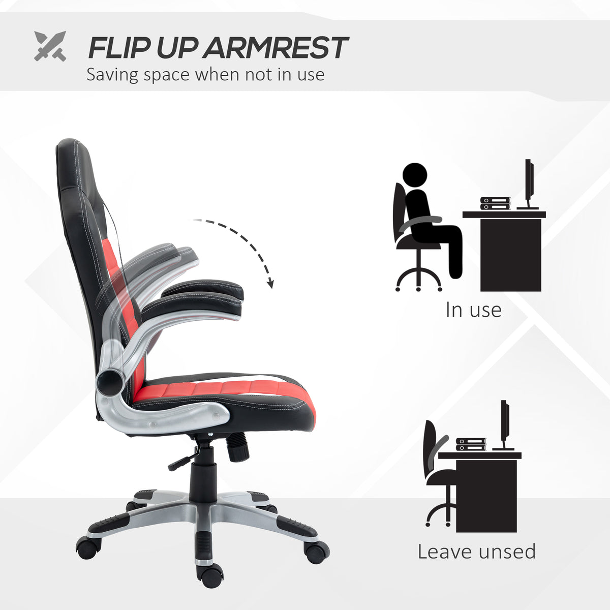Ergonomic racing style office gaming chair