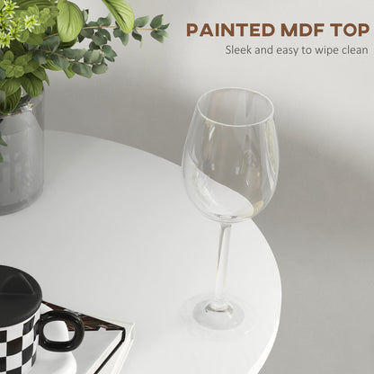 Modern Round High Top Bar Table — Bistro for 2
